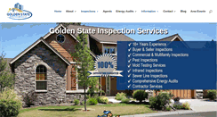 Desktop Screenshot of goldenstatehomeinspections.com